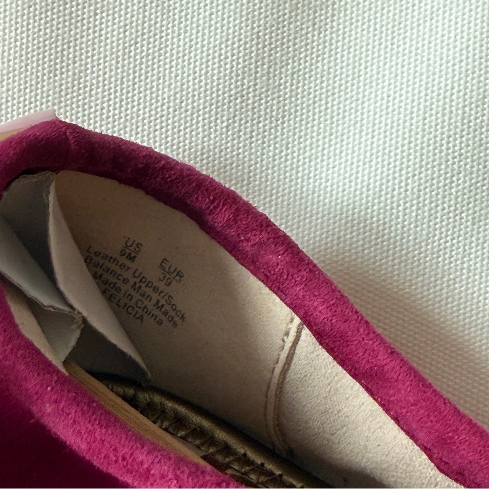 Sam Edelman raspberry colored Felicia ballet flat size 9. NEW - Picture 7 of 7